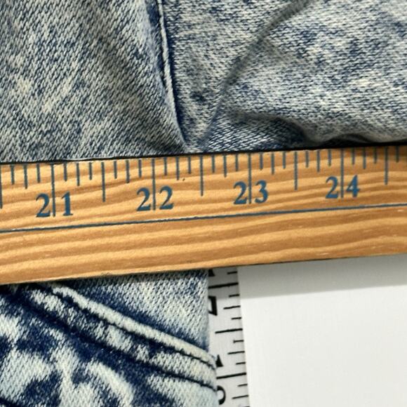 Vintage Acid Wash Denim Jean Bomber Jacket Y2K Ruth Douglas Floral Size Medium - Picture 8 of 15